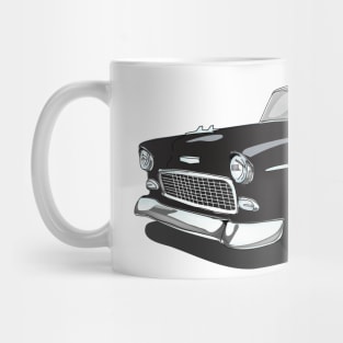 1955 Black Chevy Bel Air Print Mug